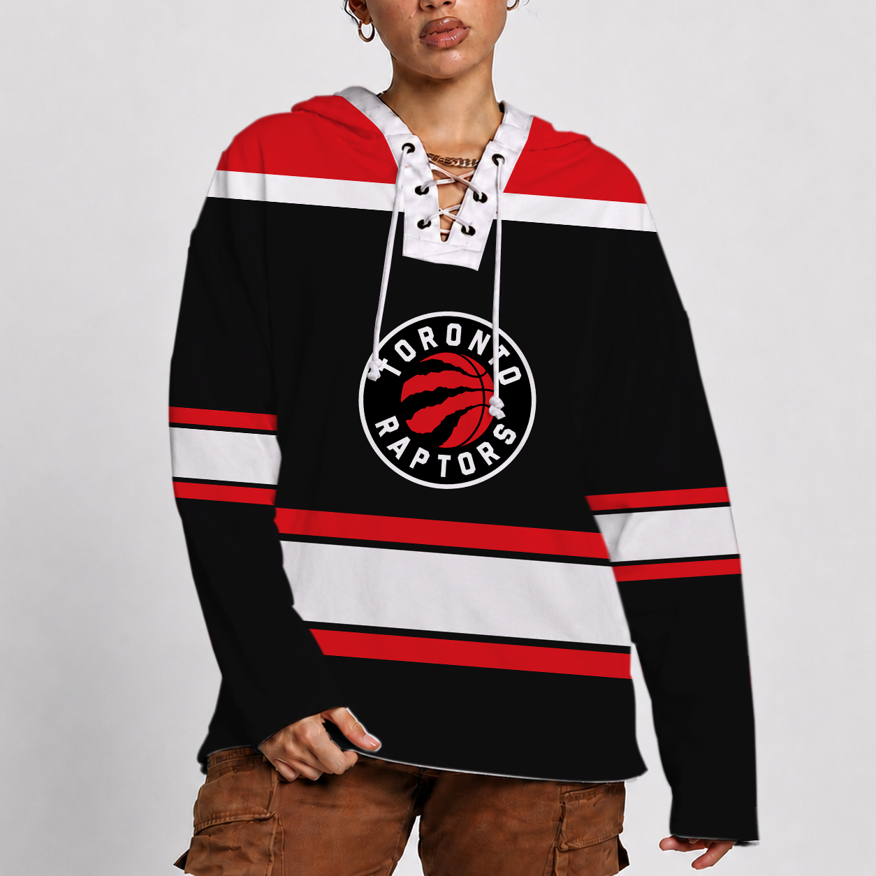 [HOT DEAL] NEW CUSTOMIZED NBA24 TRA TORONTO RAPTORS LACER HOODIE