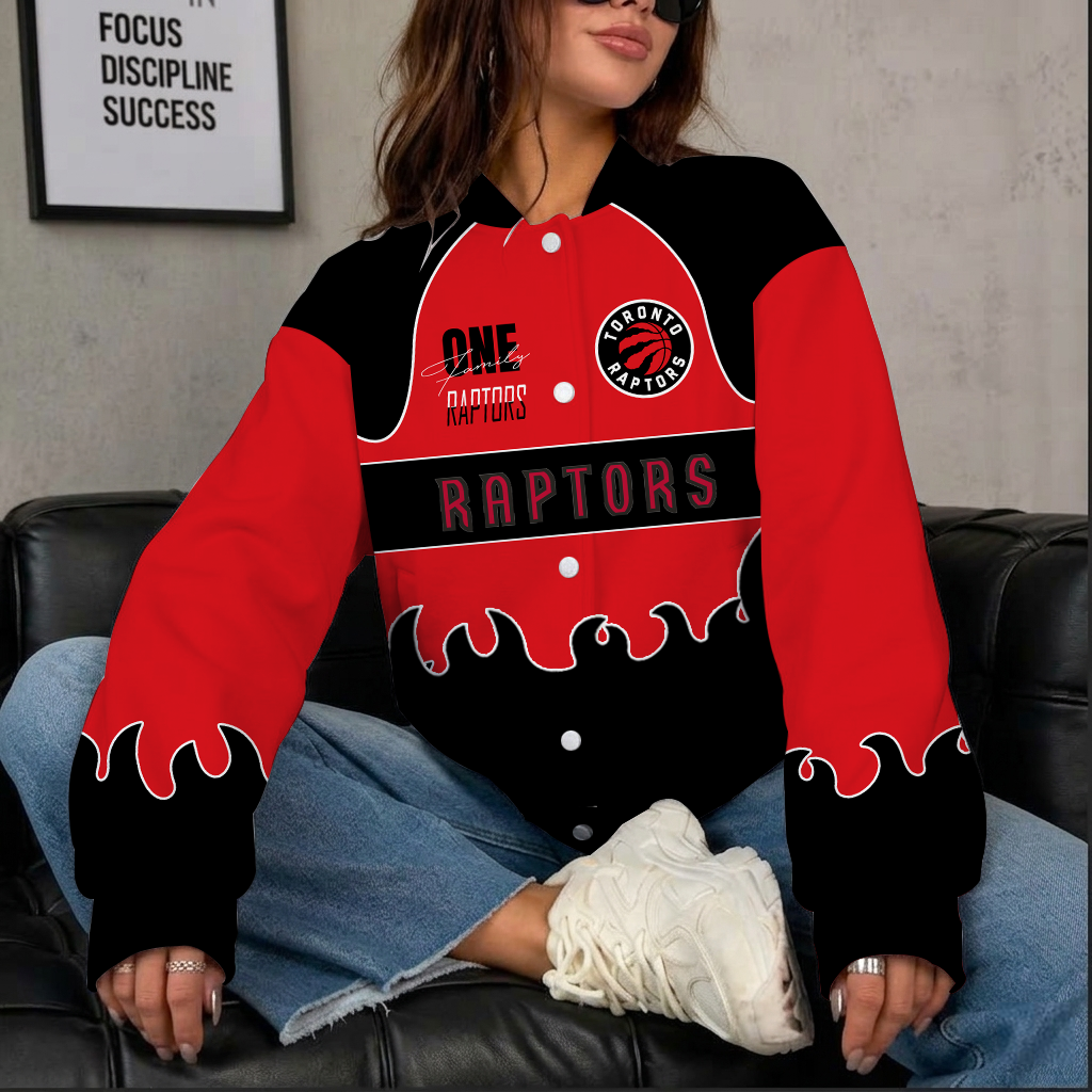 LIMITED EDITION - NEW CUSTOMIZED NBA24 TRA TORONTO RAPTORS BASEBALL JACKET, SATIN VARSITY JACKET