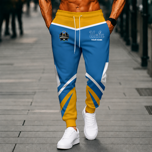 LIMITED EDITION - NEW CUSTOMIZED NCAA CWS24 UCB UCLA BRUINS SWEATPANTS