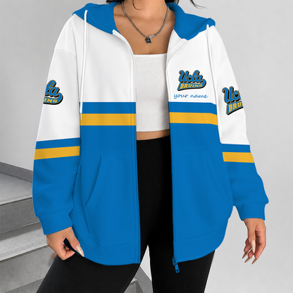 [FAN FAVORITE] NEW CUSTOMIZED NCAA CWS24 UCB UCLA BRUINS ZIP HOODIE