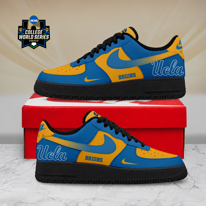 SPECIAL EDITION - NEW CUSTOMIZED NCAA CWS24 UCB UCLA BRUINS AF1 SHOES