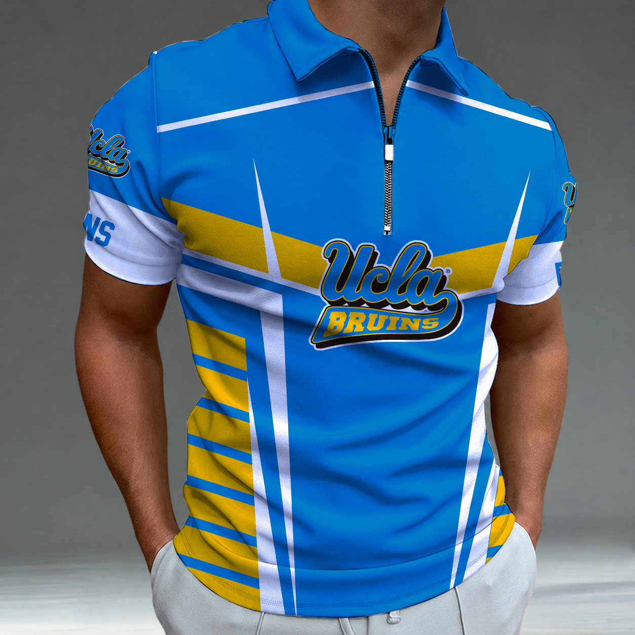[FAN FAVORITE] NEW CUSTOMIZED NCAA CWS24 UCB UCLA BRUINS POLO SHIRT