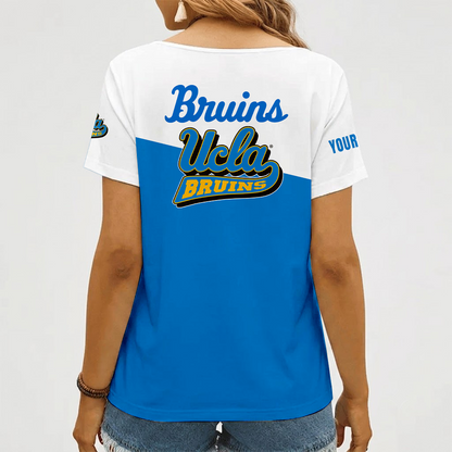 [FAN FAVORITE] NEW CUSTOMIZED NCAA CWS24 UCB UCLA BRUINS V-NECK FEMALE SHIRT