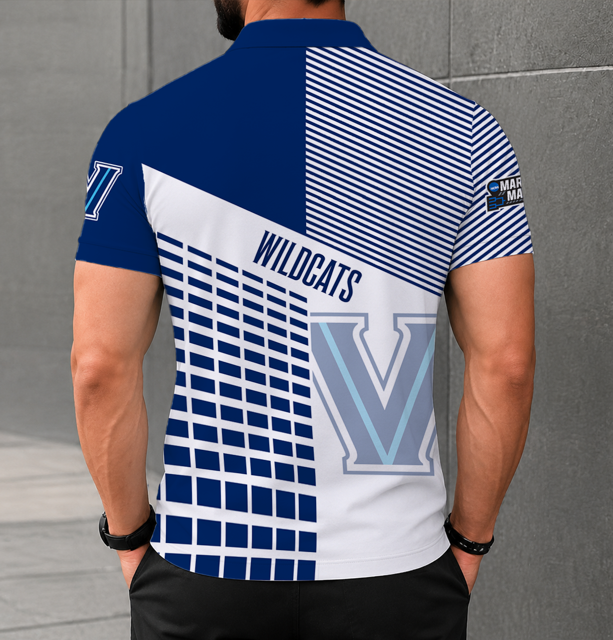 VIRAL EDITION - NEW CUSTOMIZED NCAA MAM24 VIW VILLANOVA WILDCATS POLO SHIRT