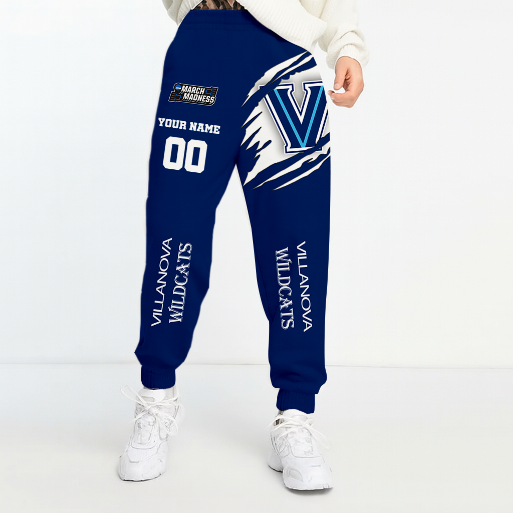 LIMITED EDITION - NEW CUSTOMIZED NCAA FBS24 VIW VILLANOVA WILDCATS UNISEX LONG PANTS