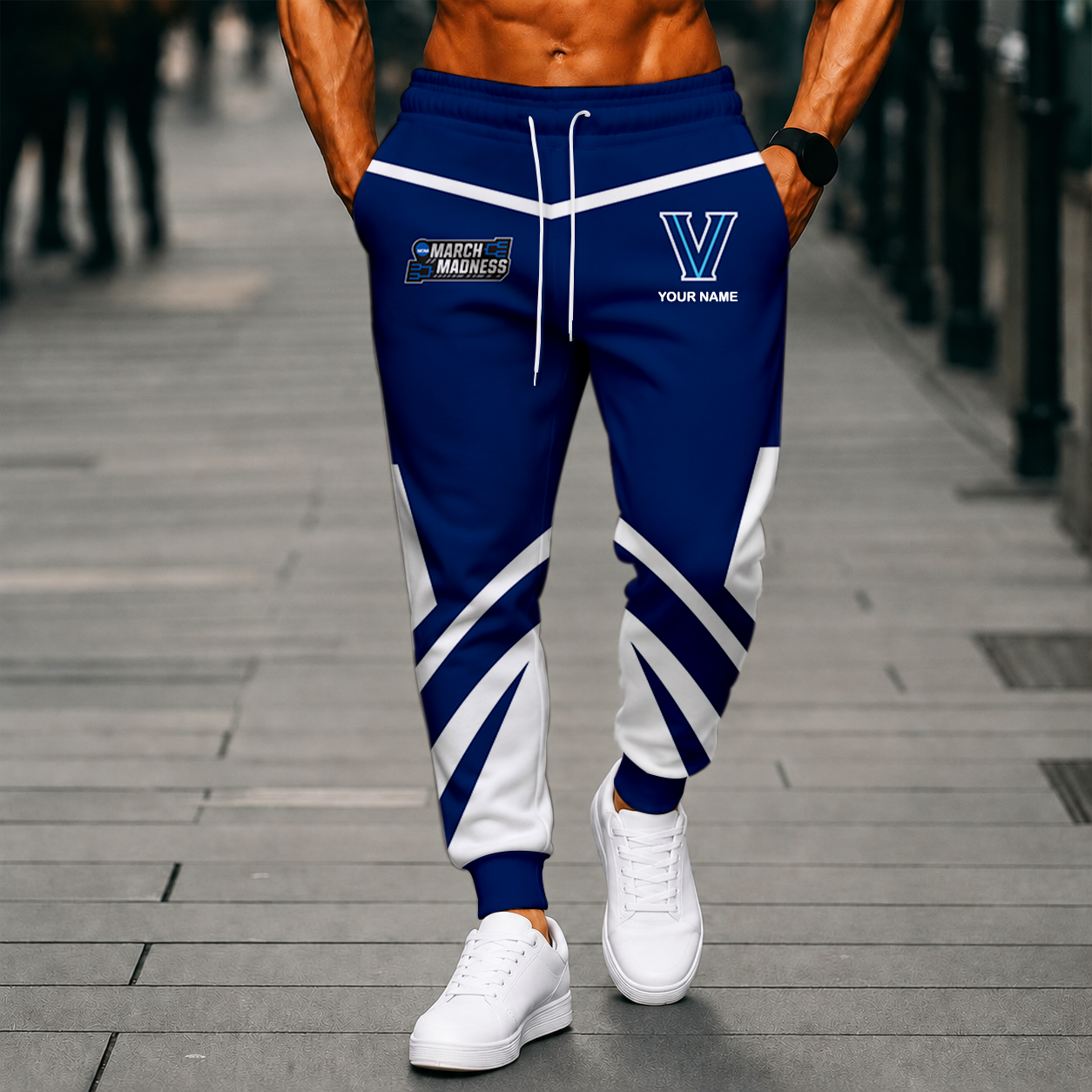 LIMITED EDITION - NEW CUSTOMIZED NCAA MAM24 VIW VILLANOVA WILDCATS SWEATPANTS