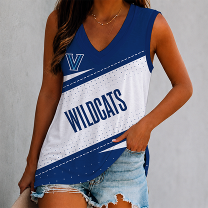 EXCLUSIVE EDITION - NEW CUSTOMIZED NCAA MAM24 VIW VILLANOVA WILDCATS WOMEN'S V-NECK TANK TOP