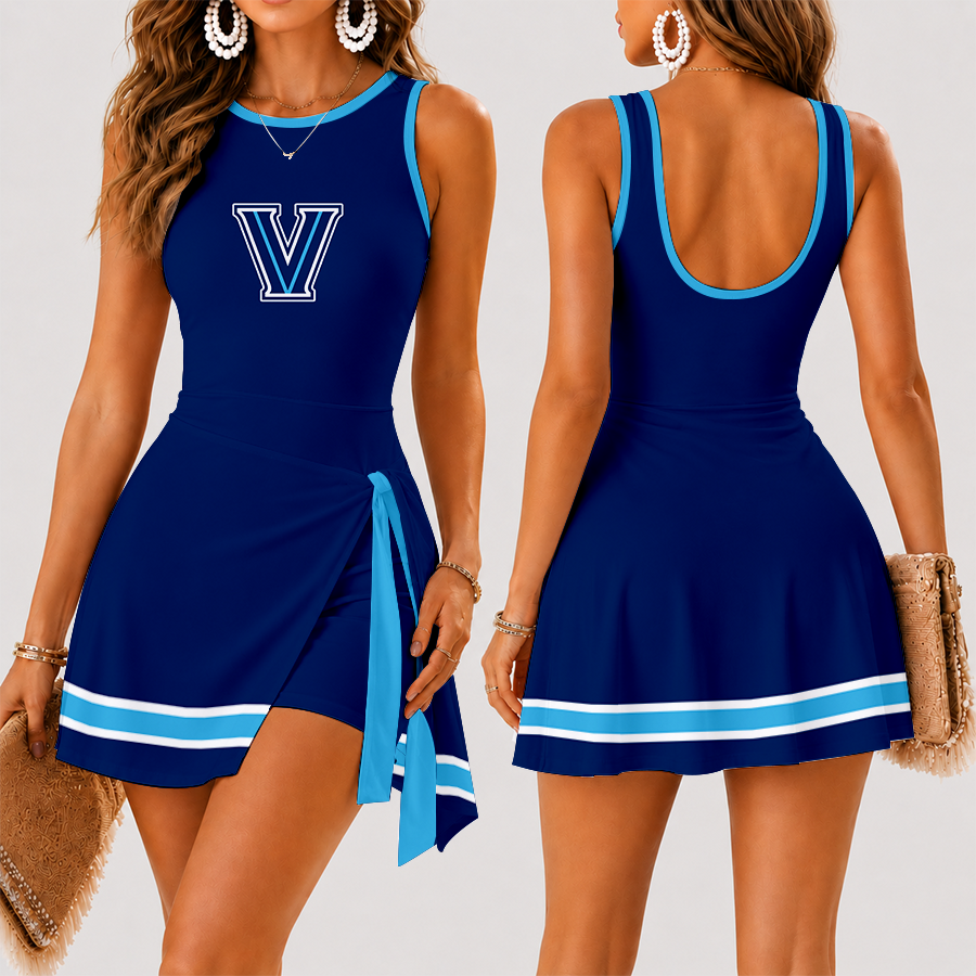 [FAN FAVORITE] NEW CUSTOMIZED NCAA MAM24 VIW VILLANOVA WILDCATS WOMEN'S SUMMER SKORT DRESS