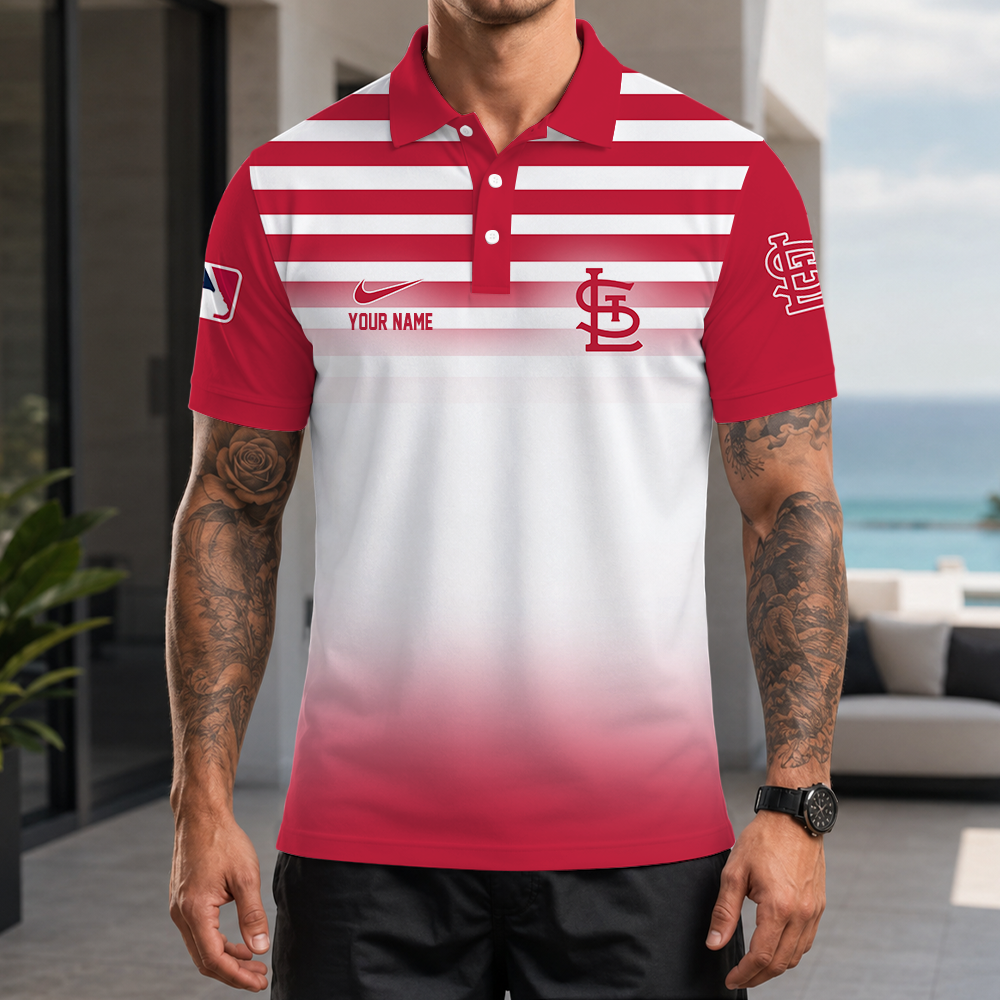 [FLASH SALE] NEW CUSTOMIZED MLB24 SLC ST. LOUIS CARDINALS POLO SHIRT