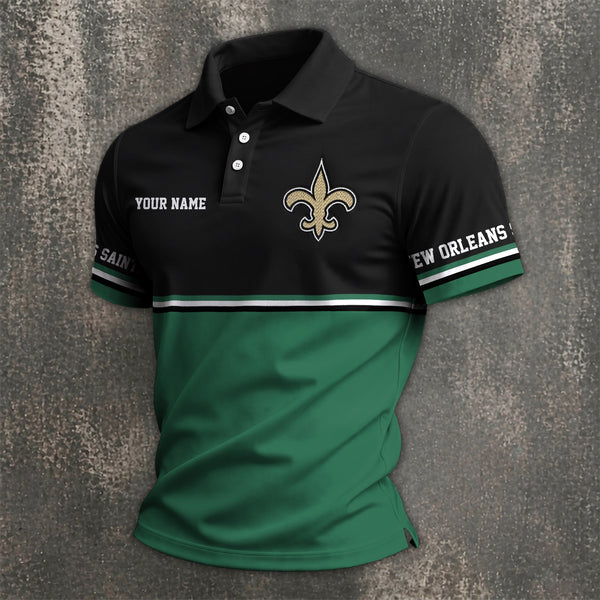 [SPECIAL OFFER] NEW CUSTOMIZED NFL24 NOS NEW ORLEANS SAINTS POLO SHIRT