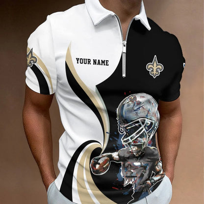 LIMITED EDITION - NEW CUSTOMIZED NFL24 NOS NEW ORLEANS SAINTS T-SHIRT, POLO SHIRT, ZIP POLO SHIRT, SWEATSHIRT, HOODIE & ZIP HOODIE