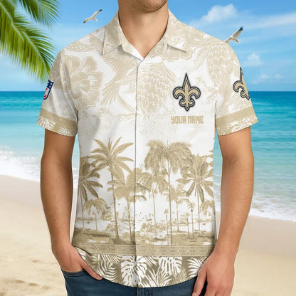 LIMITED EDITION - NEW CUSTOMIZED NFL24 NOS NEW ORLEANS SAINTS UNISEX HAWAIIAN SHIRT