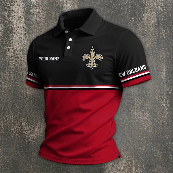 [SPECIAL OFFER] NEW CUSTOMIZED NFL24 NOS NEW ORLEANS SAINTS POLO SHIRT