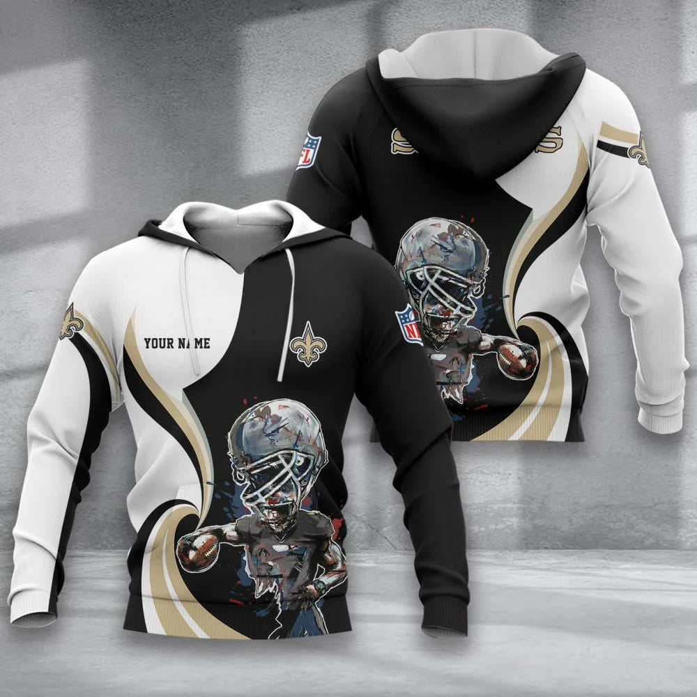 LIMITED EDITION - NEW CUSTOMIZED NFL24 NOS NEW ORLEANS SAINTS T-SHIRT, POLO SHIRT, ZIP POLO SHIRT, SWEATSHIRT, HOODIE & ZIP HOODIE