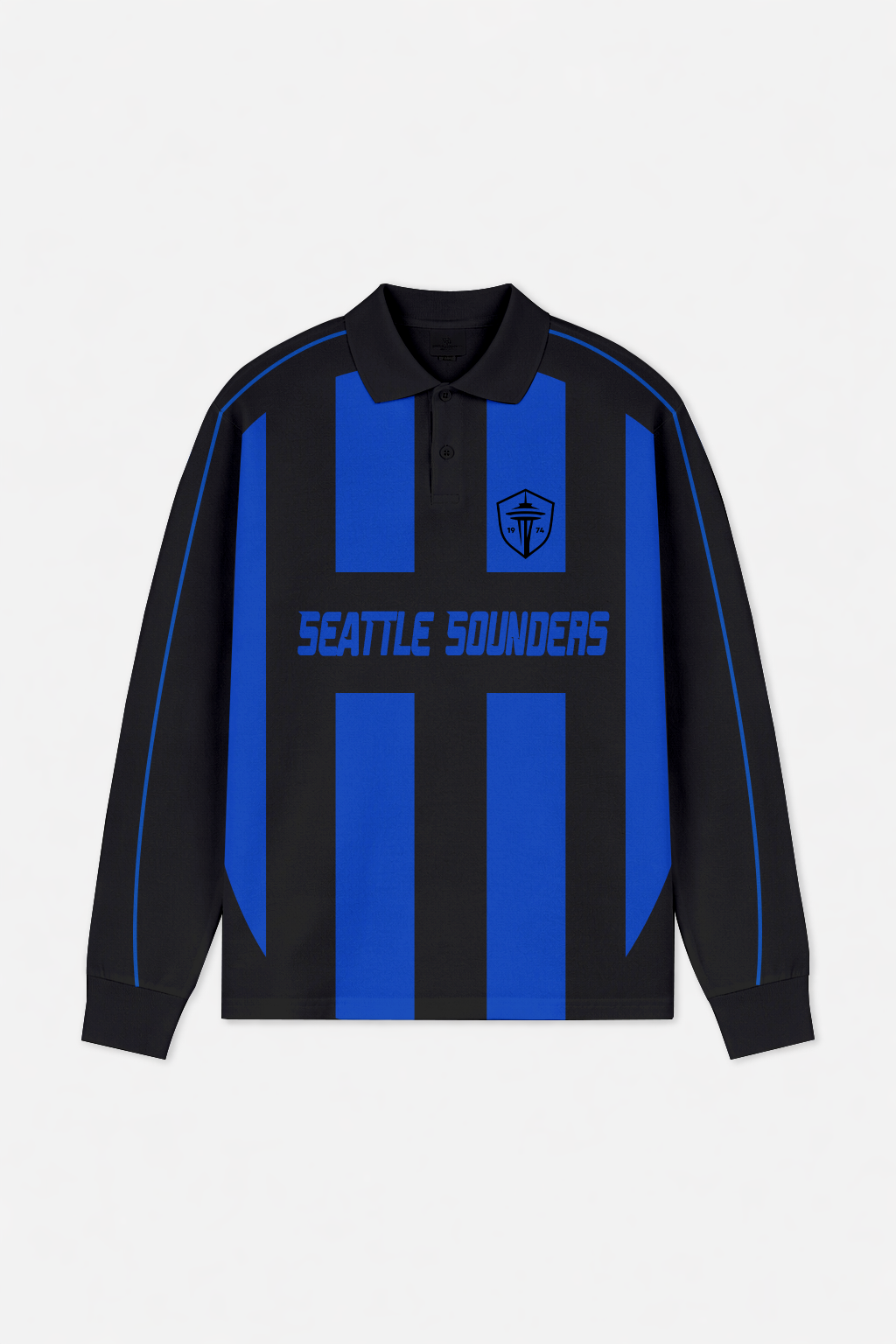 LIMITED EDITION - NEW CUSTOMIZED MLS24 SSF ST SOUNDERS LONG SLEEVE POLO