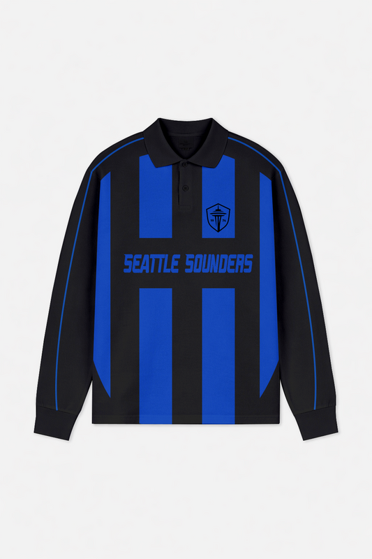 LIMITED EDITION - NEW CUSTOMIZED MLS24 SSF ST SOUNDERS LONG SLEEVE POLO