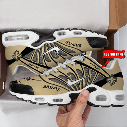 [SPECIAL OFFER] NEW CUSTOMIZED NFL24 NOS NEW ORLEANS SAINTS AIR MAX PLUS SNEAKERS