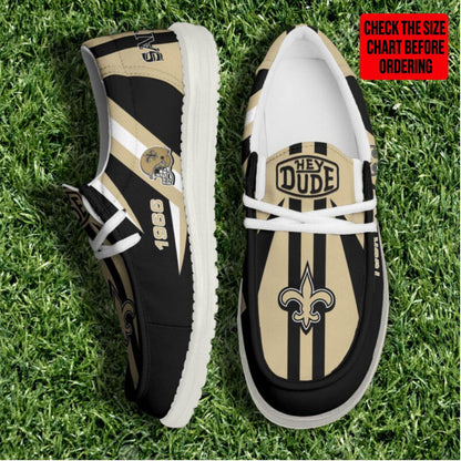[SPECIAL OFFER] NEW CUSTOMIZED NFL24 NOS NEW ORLEANS SAINTS LOAFER SHOES