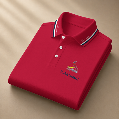 LIMITED EDITION - NEW CUSTOMIZED MLB24 SLC ST. LOUIS CARDINALS POLO SHIRT