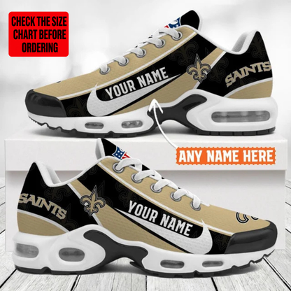 [SPECIAL OFFER] NEW CUSTOMIZED NFL24 NOS NEW ORLEANS SAINTS AIR MAX PLUS SNEAKERS