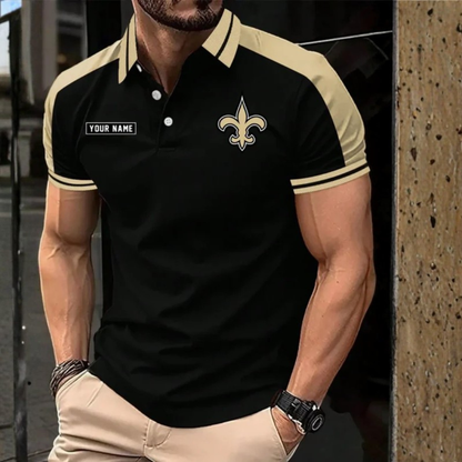 [SPECIAL OFFER] NEW CUSTOMIZED NFL24 NOS NEW ORLEANS SAINTS POLO SHIRT
