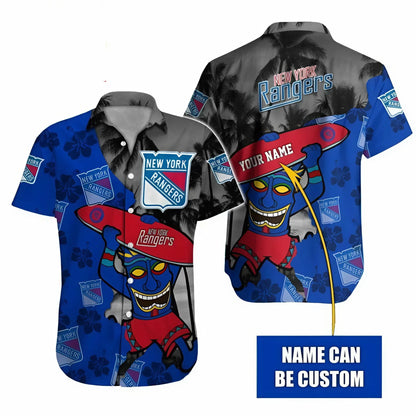 LIMITED EDITION - NEW CUSTOMIZED NHL24 NYR NEW YORK RANGERS UNISEX HAWAIIAN SHIRT