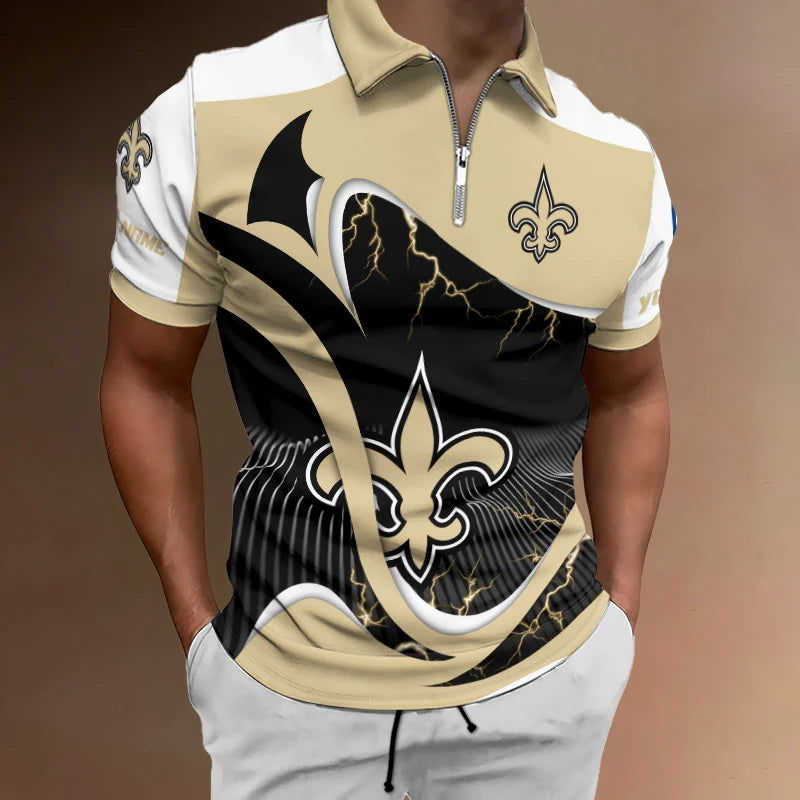 LIMITED EDITION - NEW CUSTOMIZED NFL24 NOS NEW ORLEANS SAINTS T-SHIRT, POLO SHIRT, ZIP POLO SHIRT, SWEATSHIRT, HOODIE & ZIP HOODIE