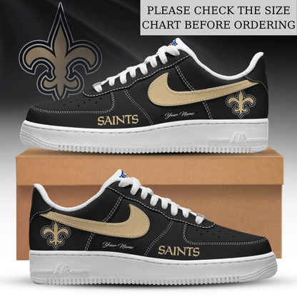 LIMITED EDITION - NEW CUSTOMIZED NFL24 NOS NEW ORLEANS SAINTS AF1 SHOES
