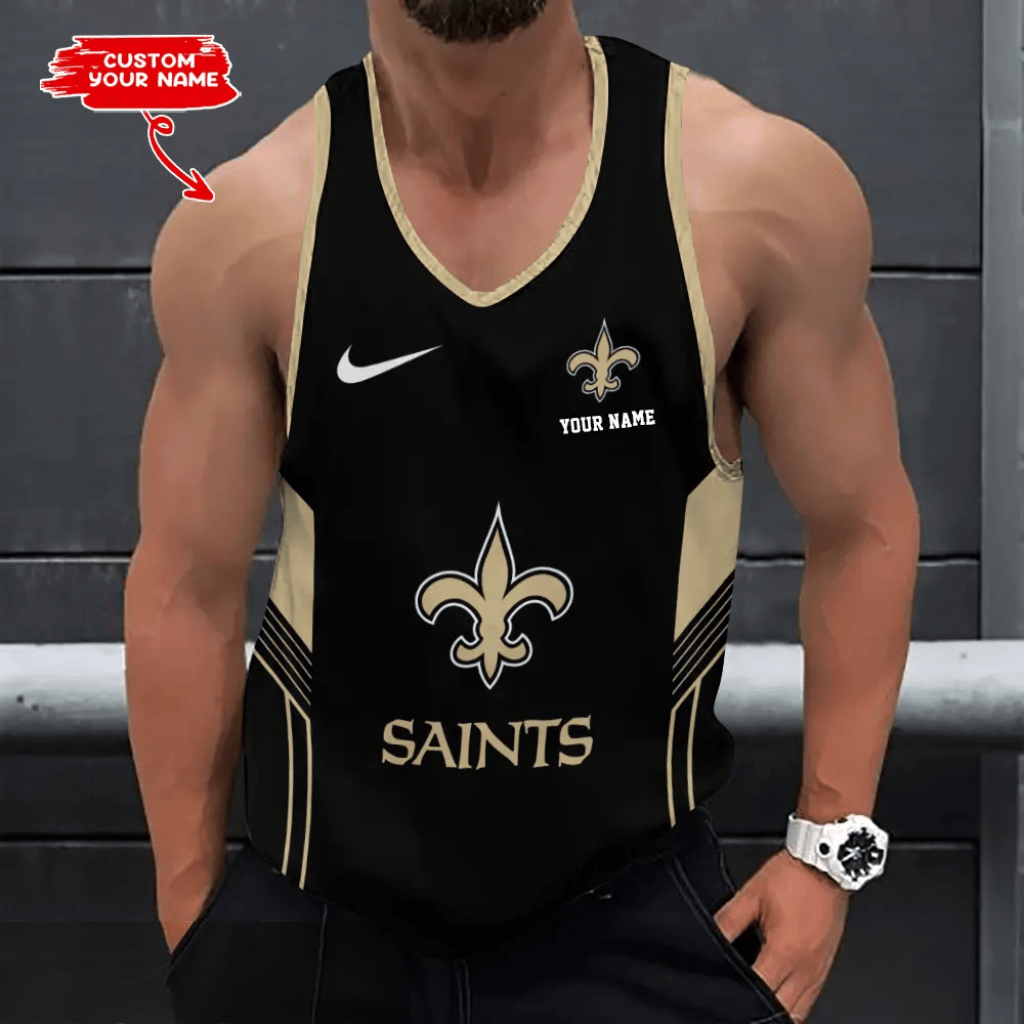 [SPECIAL OFFER] NEW CUSTOMIZED NFL24 NOS NEW ORLEANS SAINTS UNISEX TANK TOP