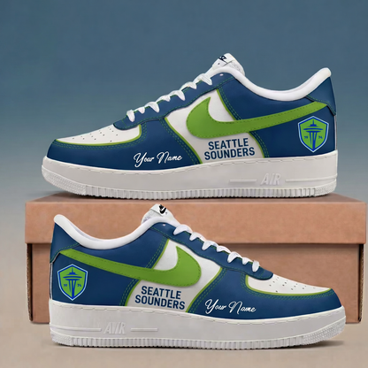 ENDING TODAY - NEW CUSTOMIZED MLS24 SSF ST SOUNDERS AF1 SNEAKERS