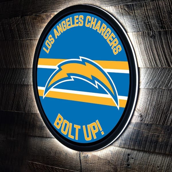 LIMITED EDITION - NEW PREMIUM NFL09 LAC LOS ANGELES CHARGERS LED LIGHT WALL DECOR