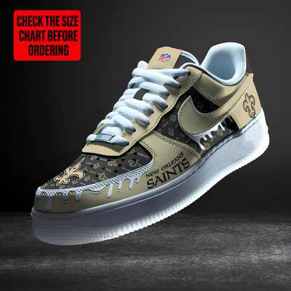 [SPECIAL OFFER] NEW CUSTOMIZED NFL24 NOS NEW ORLEANS SAINTS AF1 SHOES