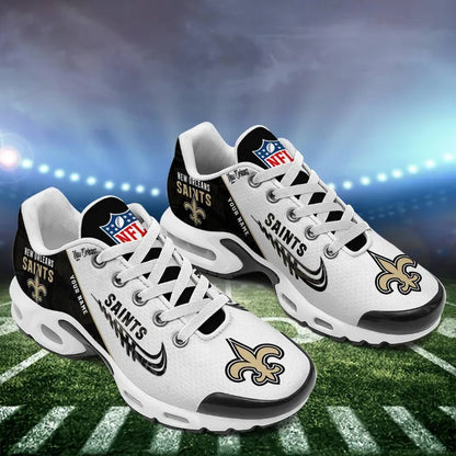 LIMITED EDITION - NEW CUSTOMIZED NFL24 NOS NEW ORLEANS SAINTS AIR MAX PLUS SNEAKERS