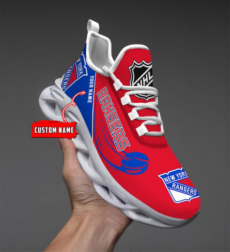 LIMITED EDITION - NEW CUSTOMIZED NHL24 NYR NEW YORK RANGERS CLUNKY SNEAKERS