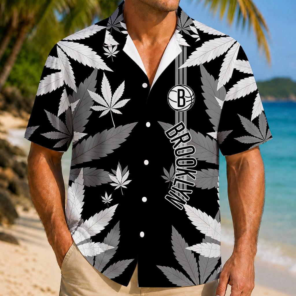 VIRAL EDITION - NEW CUSTOMIZED NBA25 BNE BROOKLYN NETS UNISEX HAWAIIAN SHIRT