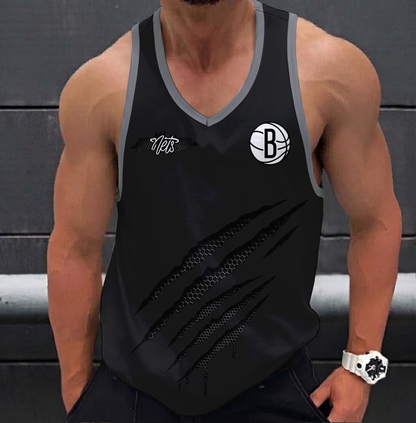 ELITE EDITION - NEW CUSTOMIZED NBA25 BNE BROOKLYN NETS UNISEX TANK TOP
