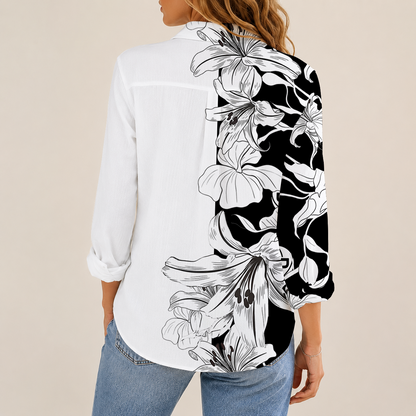 [HOT DEAL] NEW CUSTOMIZED NBA25 BNE BROOKLYN NETS WOMEN CASUAL SHIRT FOR FAN