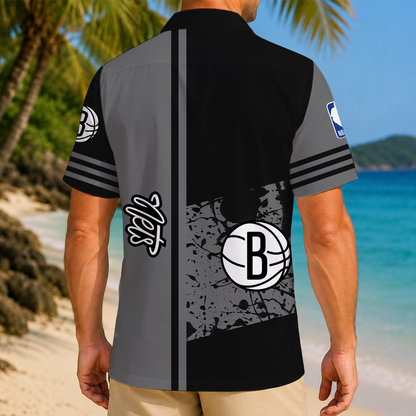 LIMITED EDITION - NEW CUSTOMIZED NBA25 BNE BROOKLYN NETS UNISEX HAWAIIAN SHIRT