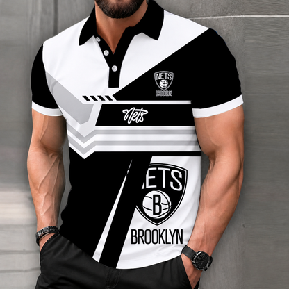 LIMITED EDITION - NEW CUSTOMIZED NBA25 BNE BROOKLYN NETS POLO SHIRT, ZIP POLO SHIRT & T-SHIRTS