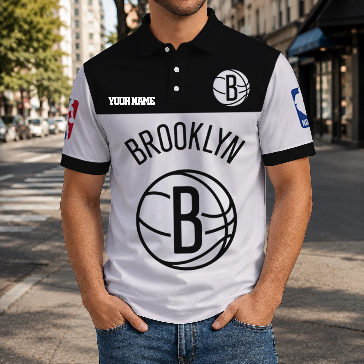 SPECIAL EDITION - NEW CUSTOMIZED NBA25 BNE BROOKLYN NETS T-SHIRT, POLO SHIRT, ZIP POLO SHIRT, SWEATSHIRT, HOODIE & ZIP HOODIE