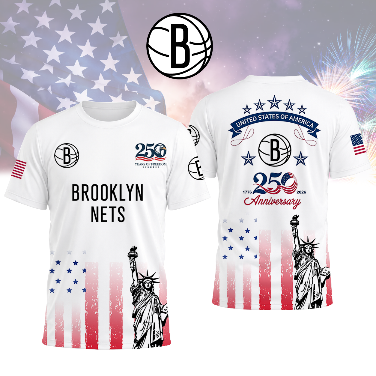 LIMITED EDITION - NEW CUSTOMIZED NBA25 BNE BROOKLYN NETS T-SHIRT, POLO SHIRT, ZIP POLO SHIRT, SWEATSHIRT, HOODIE & ZIP HOODIE
