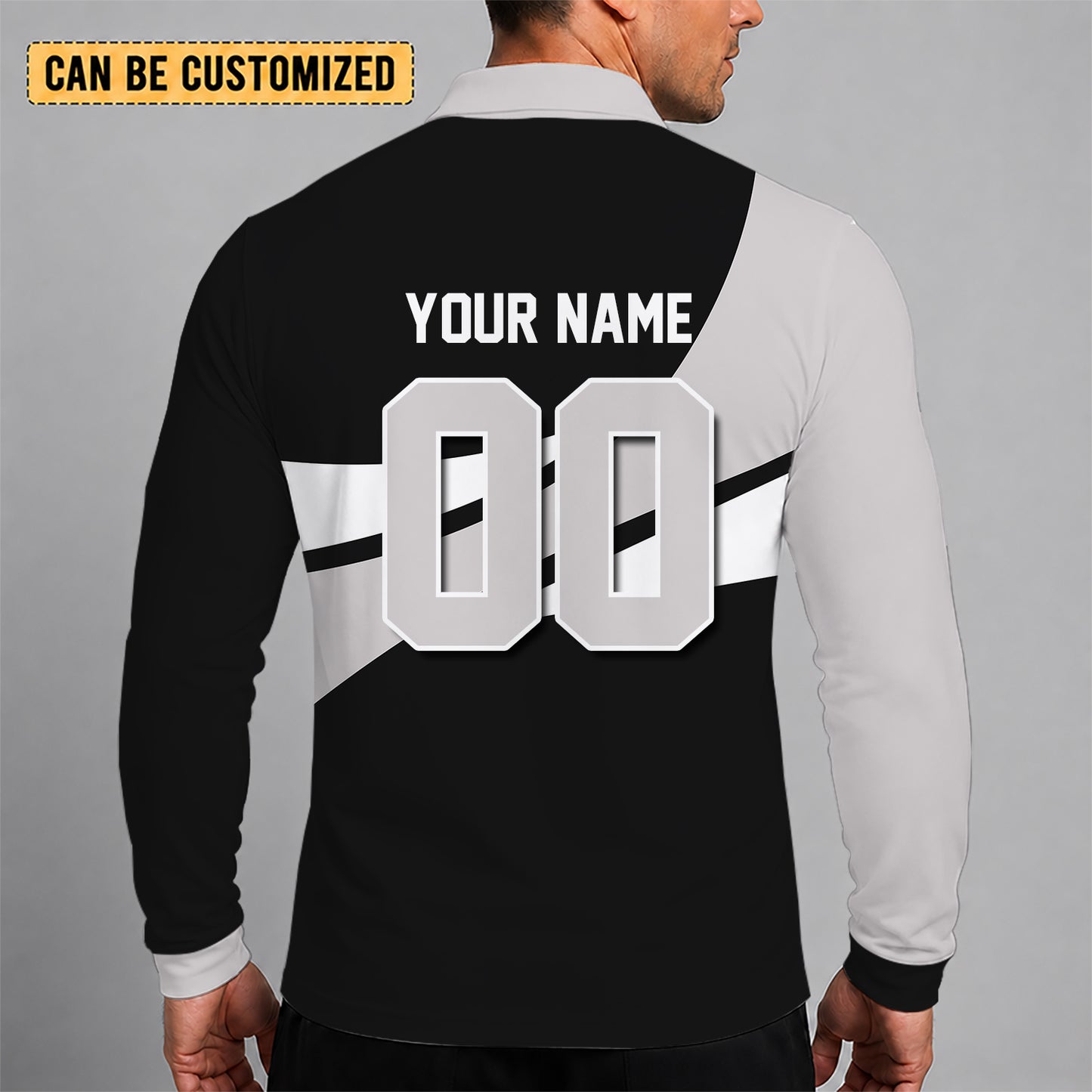 [HOT DEAL] NEW CUSTOMIZED NBA25 BNE BROOKLYN NETS MEN LONG SLEEVE POLO