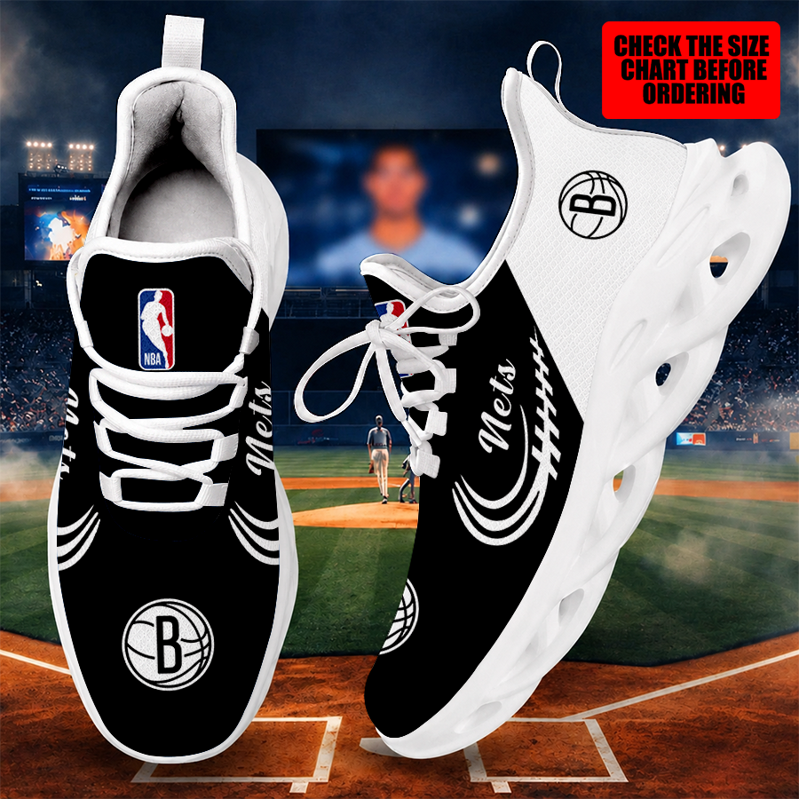 [HOT DEAL] NEW CUSTOMIZED NBA25 BNE BROOKLYN NETS MAX SOUL SHOES