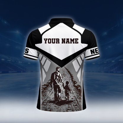 LIMITED EDITION - NEW CUSTOMIZED NBA25 BNE BROOKLYN NETS POLO SHIRT