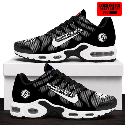 [HOT DEAL] NEW CUSTOMIZED NBA25 BNE BROOKLYN NETS AIR MAX PLUS SNEAKERS