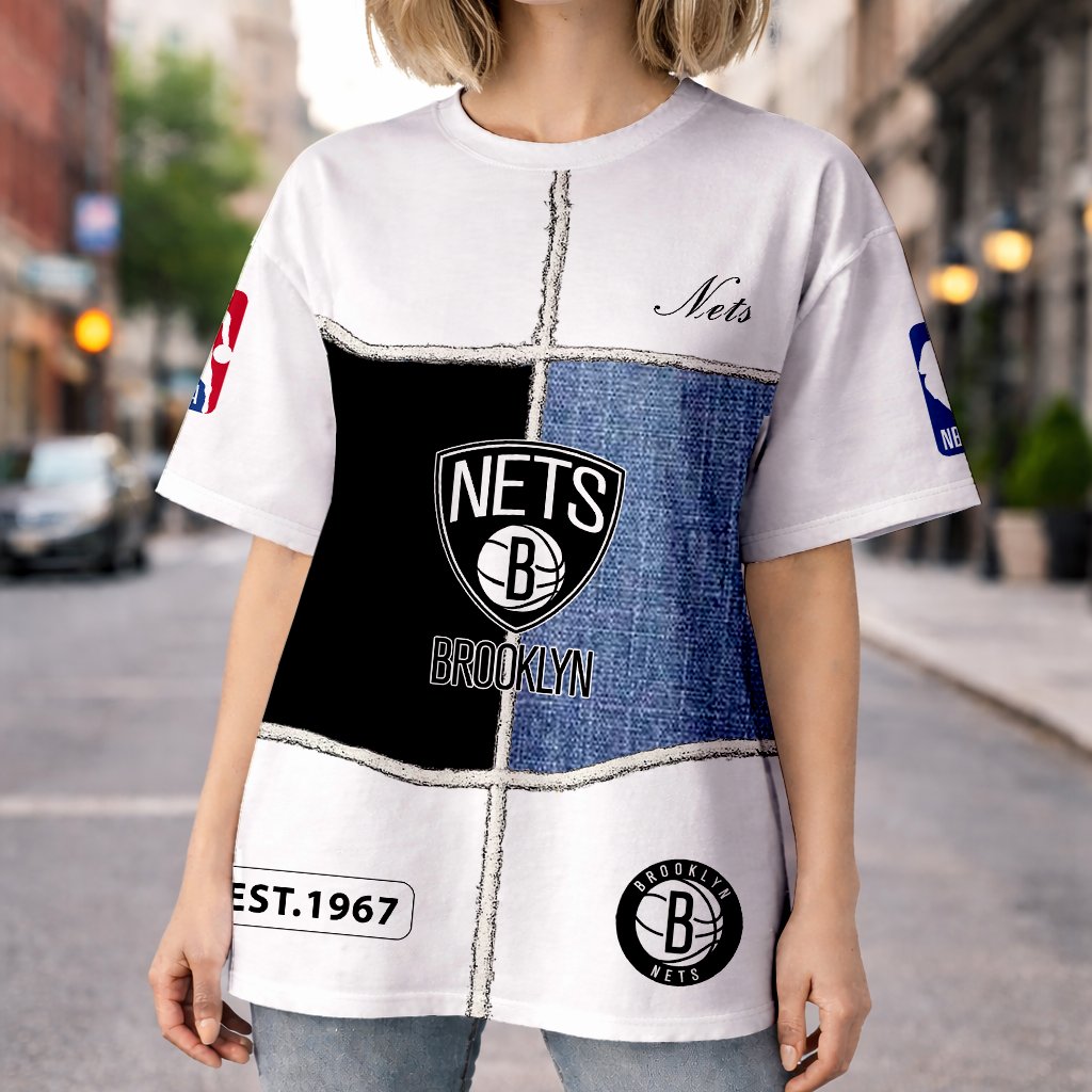 LIMITED EDITION - NEW CUSTOMIZED NBA25 BNE BROOKLYN NETS UNISEX T-SHIRT, POLO, HOODIE & JACKETS