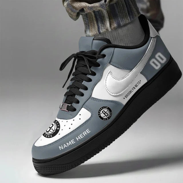 [HOT DEAL] NEW CUSTOMIZED NBA25 BNE BROOKLYN NETS AF1 SHOES