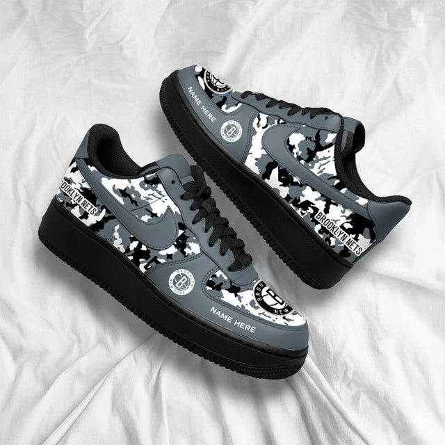 [HOT DEAL] NEW CUSTOMIZED NBA25 BNE BROOKLYN NETS AF1 SHOES