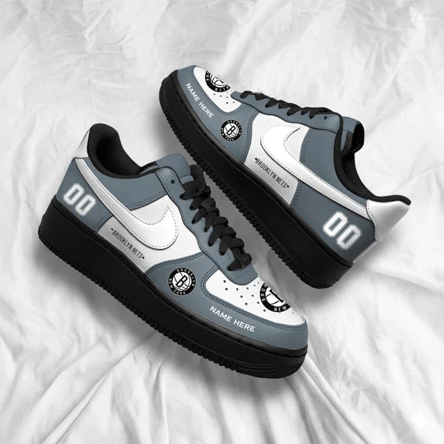 [HOT DEAL] NEW CUSTOMIZED NBA25 BNE BROOKLYN NETS AF1 SHOES