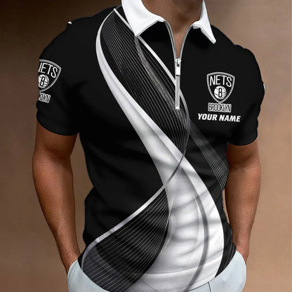LIMITED EDITION - NEW CUSTOMIZED NBA25 BNE BROOKLYN NETS POLO SHIRT, ZIP POLO SHIRT & T-SHIRTS